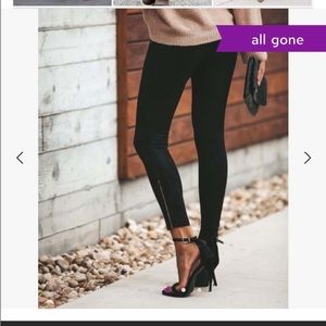 Pantalon zip accent pants size L